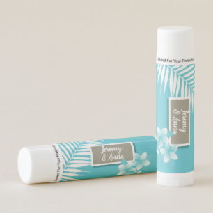 Hawaiian Tropical Thank You Wedding Lip Balm