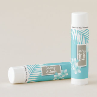 Hawaiian Tropical Thank You Wedding Lip Balm