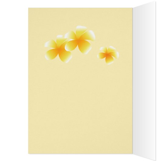 Hawaiian Tropical Tiki Hut Aloha Photo Frame Card (Inside (Left))