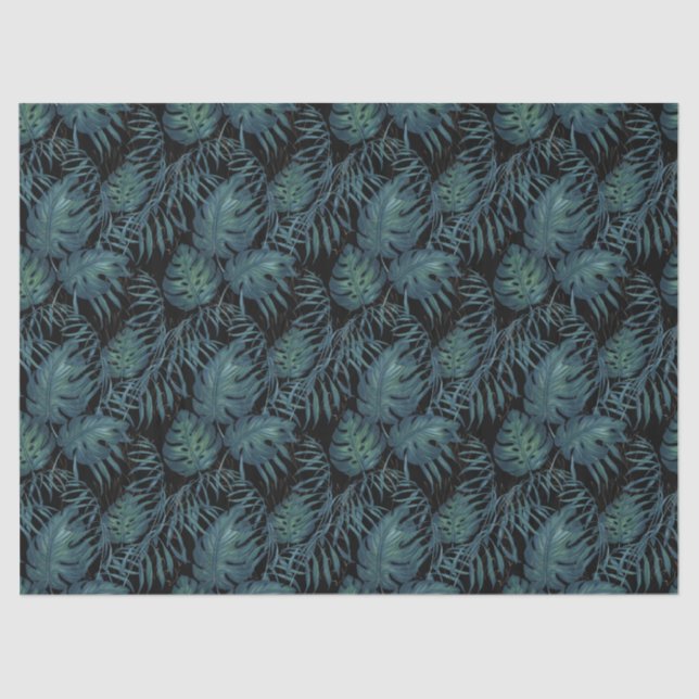 Hawaiian Tropics Monstera Leaves Tissue Paper (Front)