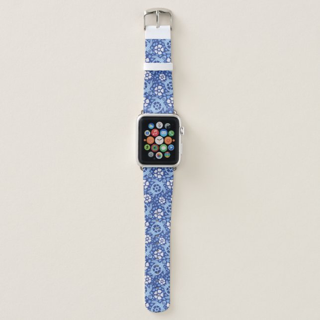 Hawaiian Turtle Batik Apple Watch Band (Front)