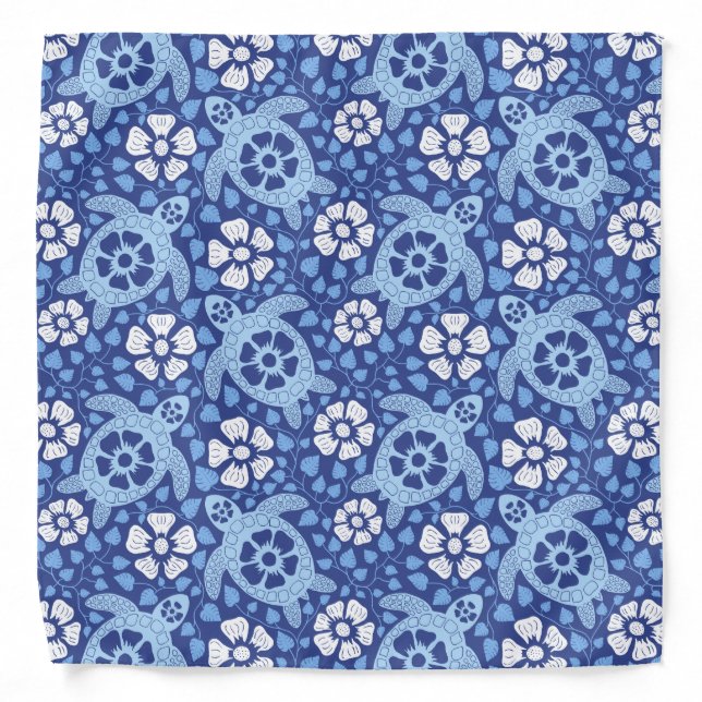 Hawaiian Turtle Batik  Bandana (Front)