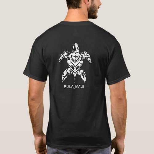 Hawaiian Turtle Tribal Kula Maui Mens Tshirt