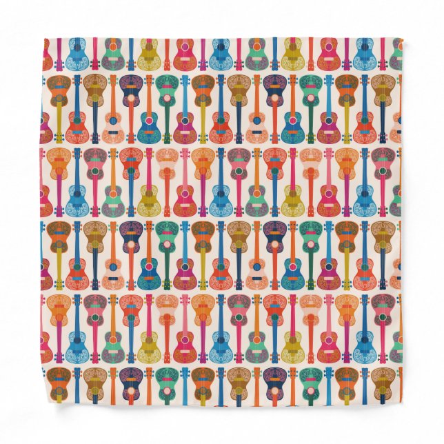Hawaiian ukulele bandana (Front)