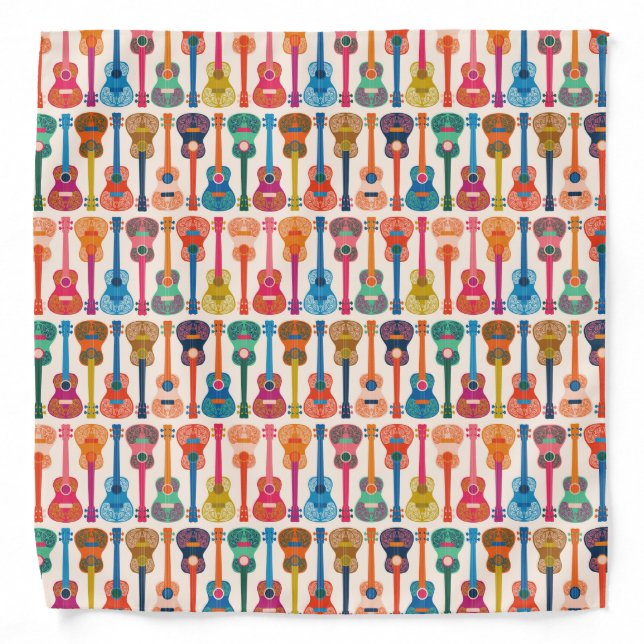 Hawaiian ukulele bandana (Front)