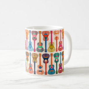 Hawaiian ukulele coffee mug
