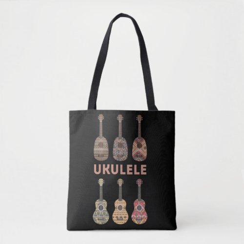Hawaiian Ukulele Types of Musical Instruments Tote Bag