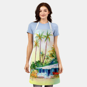 Hawaiian Vacation Cottage Apron