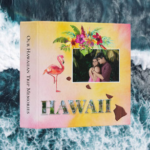 Hawaiian Vacation Photo Scrapbook Album 3 Ring Binder