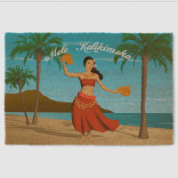 Hawaiian Vintage Mele Kalikimaka Postcard