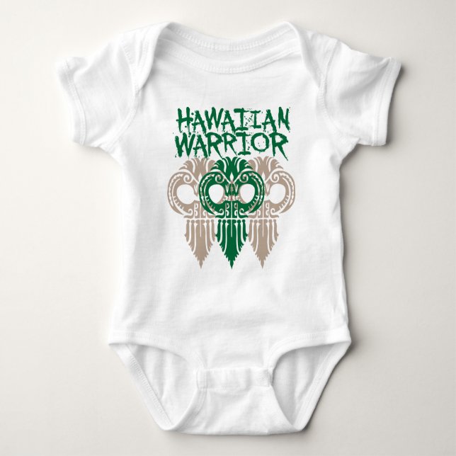 Hawaiian Warrior Baby Bodysuit (Front)