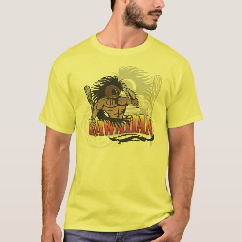 Hawaiian Warrior Yellow shirt