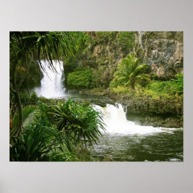 Hawaiian Waterfall1 Poster (Front)