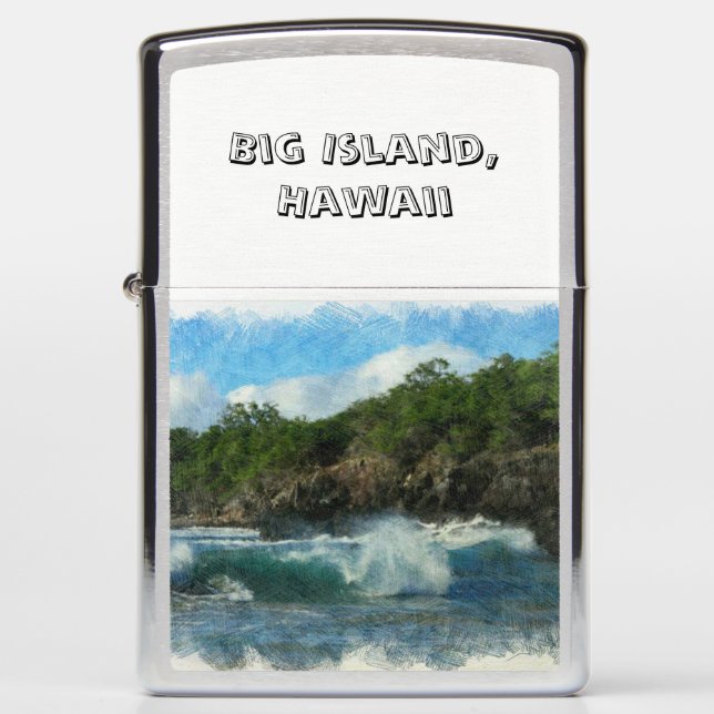 Hawaiian Waters Zippo Lighter (Front)