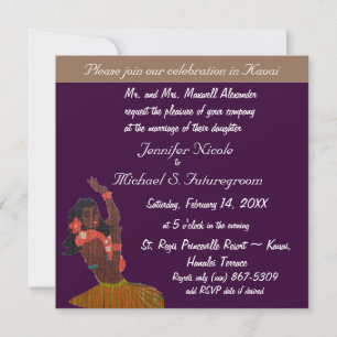 Hawaiian Wedding Celebration Invitation
