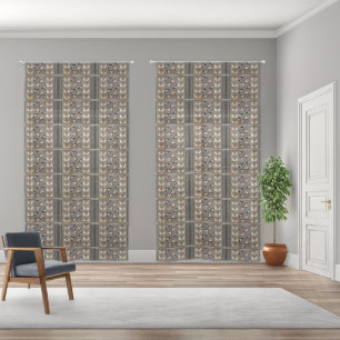 Hawaiian Wedding Tapa Cloth Curtains