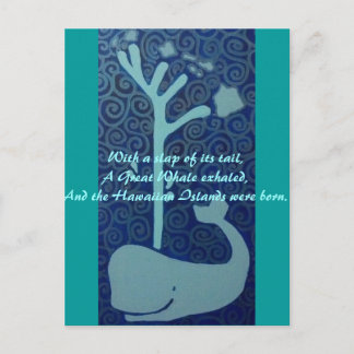 Hawaiian Whale Postcard