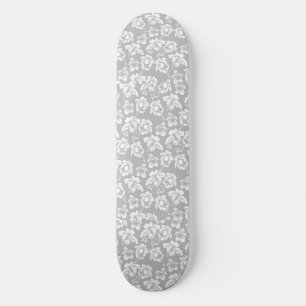 Hawaiian White Flower Skateboard Deck