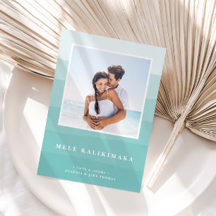 Hawaiian Wishes Photo Holiday Card