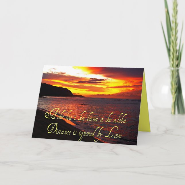 Hawaiian Words and Quotes Card (Front)