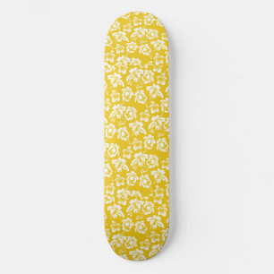 Hawaiian Yellow Flower Skateboard