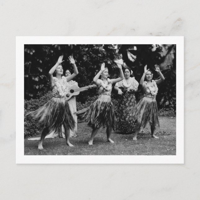 HawaiiHula Dancers PhotographHawaii Postcard (Front)