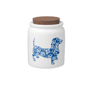 Hawaiin Aloha Doxie Dachshund Candy Jar