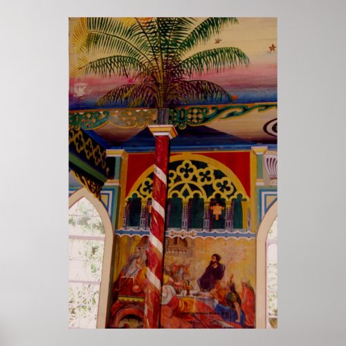 Hawaiis HIstoric St Benedicts Painted Church Poster