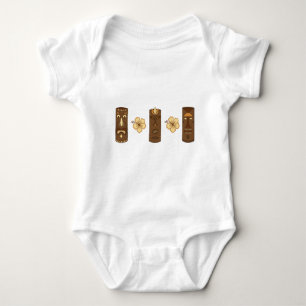 Hawiian Tiki Gods Baby Bodysuit