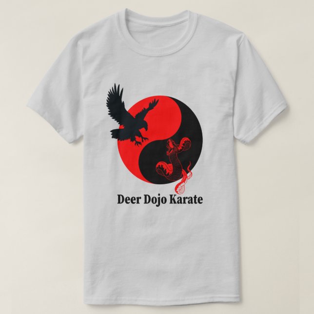 Hawk and Snake - Deer Dojo T-Shirt (Design Front)