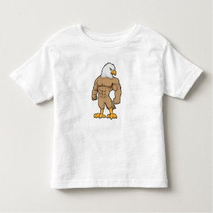 Hawk as Bodybuilder with Six pack Toddler T-shirt