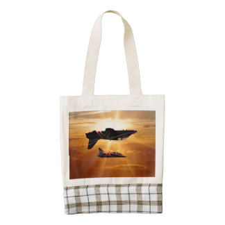 Hawk Display Jets Zazzle HEART Tote Bag