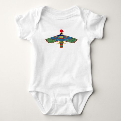 Hawk emblem Ra egypt ancient pharaoh pyramid god h Baby Bodysuit