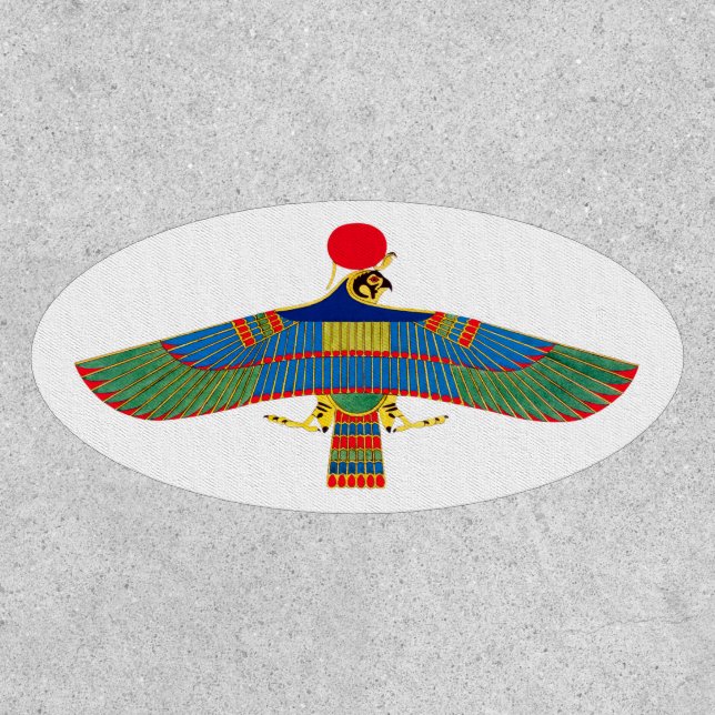 Hawk emblem Ra egypt ancient pharaoh pyramid god h Patch (Front)