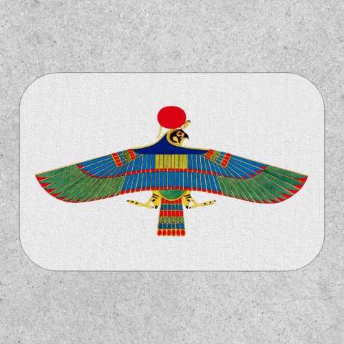 Hawk emblem Ra egypt ancient pharaoh pyramid god h Patch