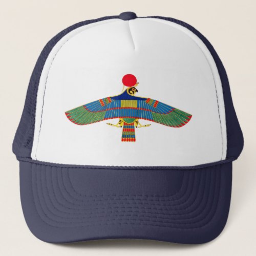Hawk emblem Ra egypt ancient pharaoh pyramid god h Trucker Hat
