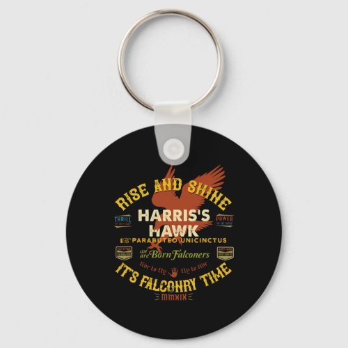 Hawk Falconry Design Harris Hawk Falconry Supplies Keychain