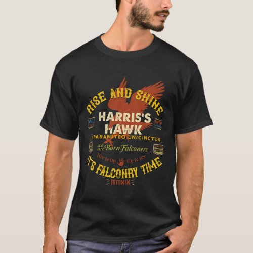 Hawk Falconry Design Harris Hawk Falconry Supplies T_Shirt