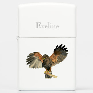 Hawk Flapping Wings Watercolor Zippo Lighter
