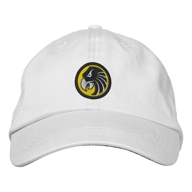 Hawk Head Emblem Embroidered Baseball Cap (Front)