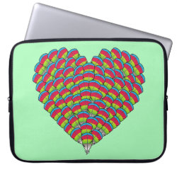 Hawk-headed Heart Neoprene Laptop Sleeve 15