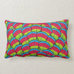 Hawk-headed Parrot Feathers Throw Pillow Lumbar 13