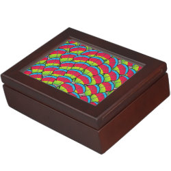 Hawk-headed Parrot Feathers Keepsake Box