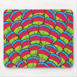 Hawk-headed Parrot Feathers Mousepad