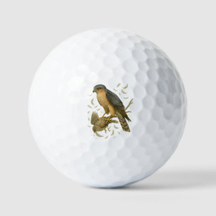 Hawk in the Woods - Surprise Attack on Sparrow Golf Balls
