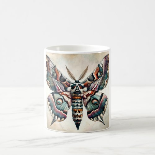 Hawk_Moth Dorsal View IREF1112 _ Watercolor Coffee Mug