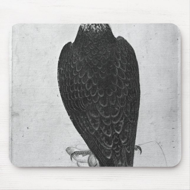 Hawk on hand mouse pad (Front)