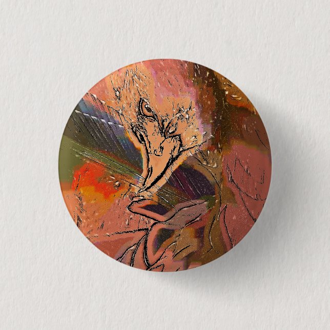 HAWK PINBACK BUTTON (Front)