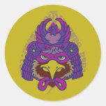 hawk falcon samurai japan auspicious symbol 鷹 武士 侍 日本 強さ シンボル strength toughness power 象徴 マーク vigour honor 和風 イラスト ポップ