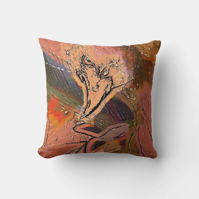 HAWK THROW PILLOW (Front)